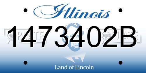 1473402B Illinois License Plate