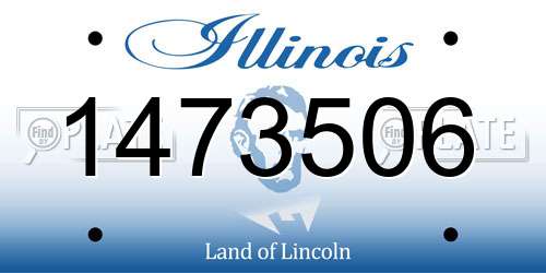 1473506 Illinois License Plate