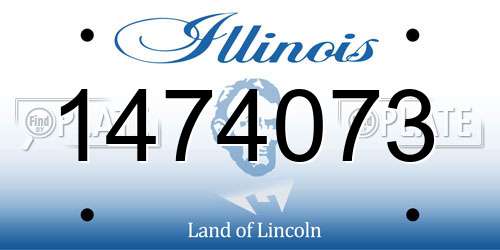 1474073 Illinois License Plate