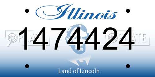 1474424 Illinois License Plate