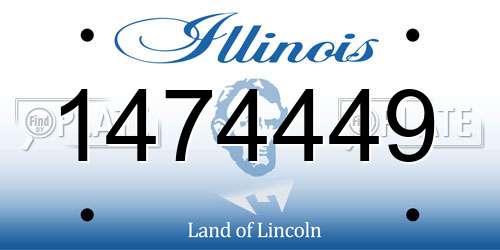 1474449 Illinois License Plate