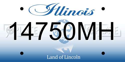 14750MH Illinois License Plate