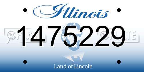 1475229 Illinois License Plate