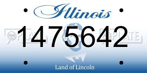 1475642 Illinois License Plate