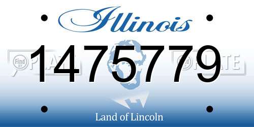 1475779 Illinois License Plate