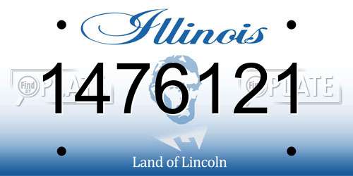 1476121 Illinois License Plate