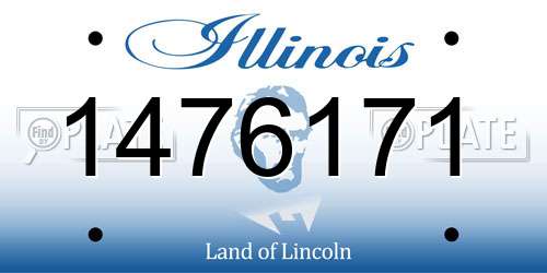 1476171 Illinois License Plate