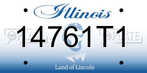 14761T1 Illinois License Plate