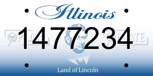 1477234 Illinois License Plate