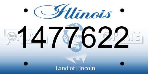 1477622 Illinois License Plate