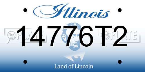 14776T2 Illinois License Plate