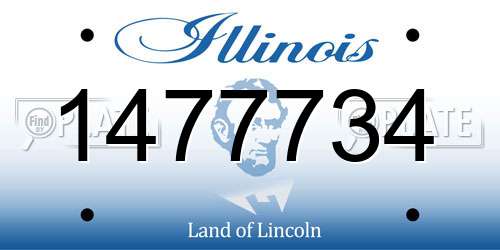 1477734 Illinois License Plate