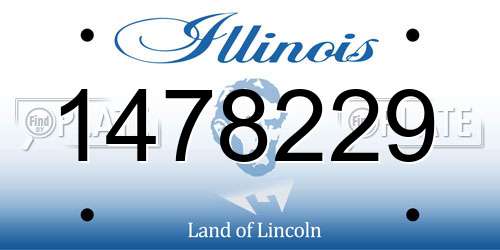 1478229 Illinois License Plate