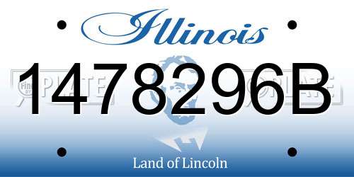 1478296B Illinois License Plate