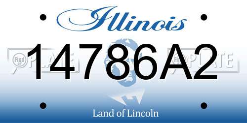 14786A2 Illinois License Plate