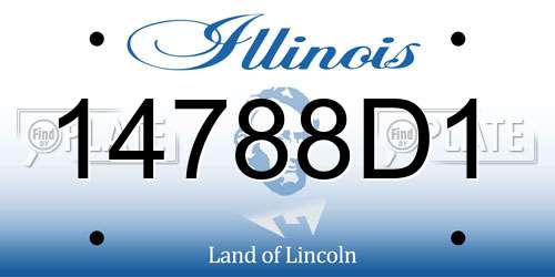 14788D1 Illinois License Plate