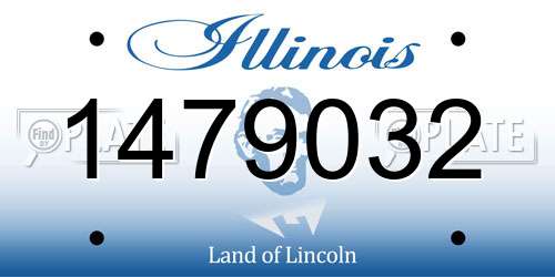 1479032 Illinois License Plate