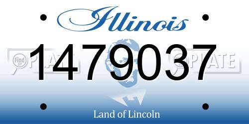 1479037 Illinois License Plate