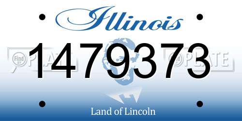 1479373 Illinois License Plate