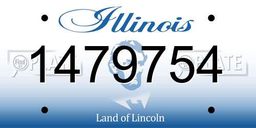 1479754 Illinois License Plate