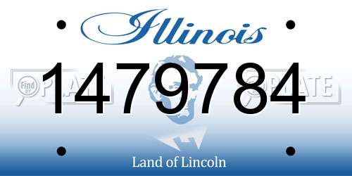 1479784 Illinois License Plate