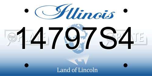 14797S4 Illinois License Plate