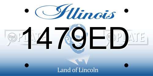 1479ED Illinois License Plate