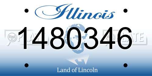 1480346 Illinois License Plate