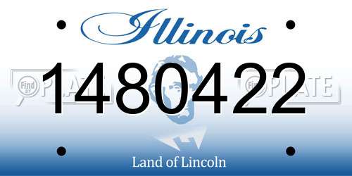 1480422 Illinois License Plate