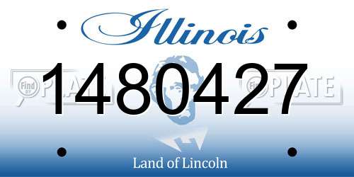 1480427 Illinois License Plate