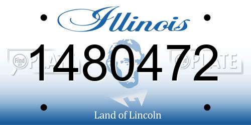 1480472 Illinois License Plate