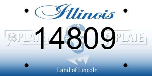 14809 Illinois License Plate