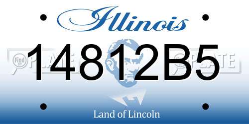 14812B5 Illinois License Plate