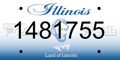 1481755 Illinois License Plate