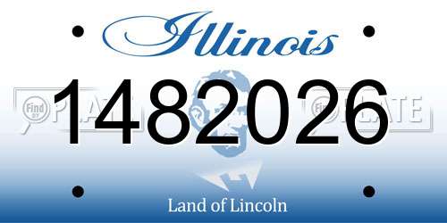 1482026 Illinois License Plate