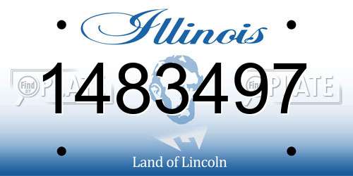 1483497 Illinois License Plate