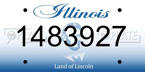 1483927 Illinois License Plate