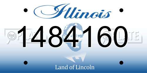 1484160 Illinois License Plate