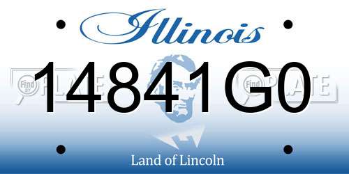 14841G0 Illinois License Plate