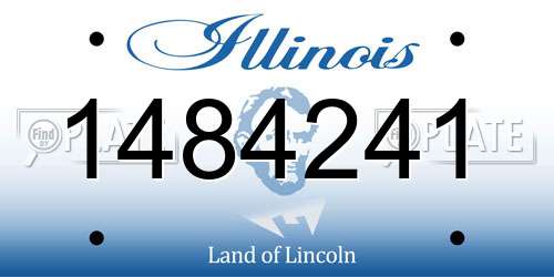 1484241 Illinois License Plate