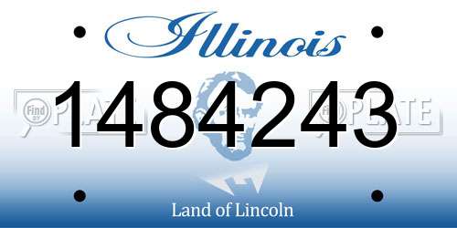 1484243 Illinois License Plate
