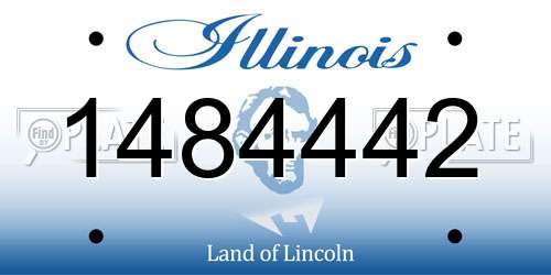 1484442 Illinois License Plate