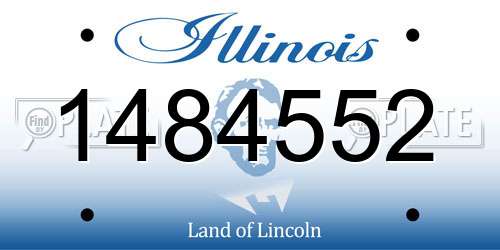 1484552 Illinois License Plate
