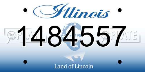 1484557 Illinois License Plate