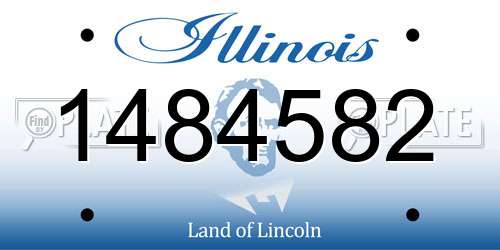 1484582 Illinois License Plate