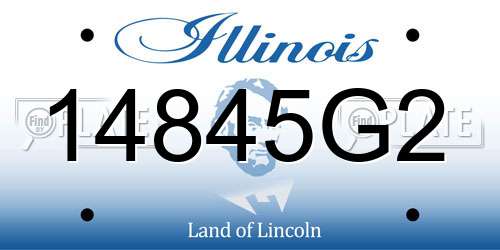 14845G2 Illinois License Plate
