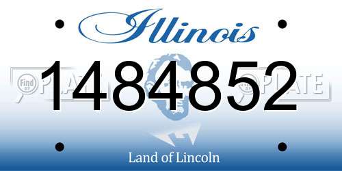 1484852 Illinois License Plate