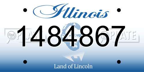 1484867 Illinois License Plate