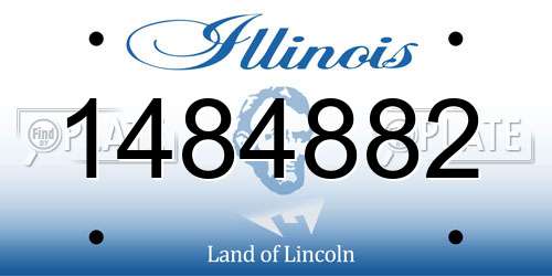1484882 Illinois License Plate