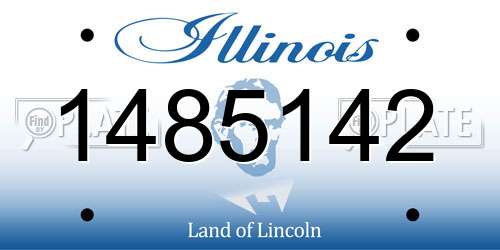 1485142 Illinois License Plate